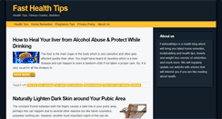 Desktop Screenshot of fasthealthtips.net