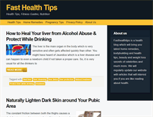 Tablet Screenshot of fasthealthtips.net